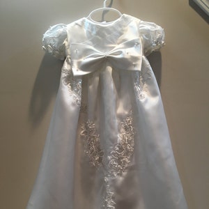 Custom Baptism / Christening Gown / Dress (baby) Made from Wedding Dress, Each Different and Unique, Recycle your wedding GOWN