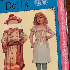 McLoughlin Bros dressing Dolls - 2  Paper Dolls with 6 color finished clothes (outfits) Accessories 1997 - collect - Ready to cut and play