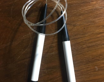 Vintage Lot of 9 Assorted Stainless Steel Circular Knitting Needles AL