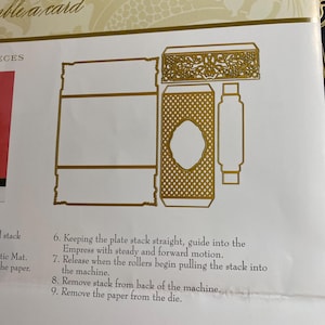 Molde para cartão de obturador - Moldes de metal para artesanato em papel, impressão, fabricação de cartões - Anna Griffin -