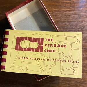 The Terrace Chef: Richard Rosen&#39;s Festive Barbecue recipes - Spiral Bound 1952 - Backyard / Picnic Grilling Fun - Meat, Vegetables, Sauces +