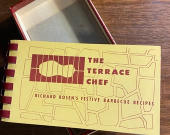 The Terrace Chef: Richard Rosen's Festive Barbecue recipes - Spiral Bound 1952 - Backyard / Picnic Grilling Fun - Meat, Vegetables, Sauces +