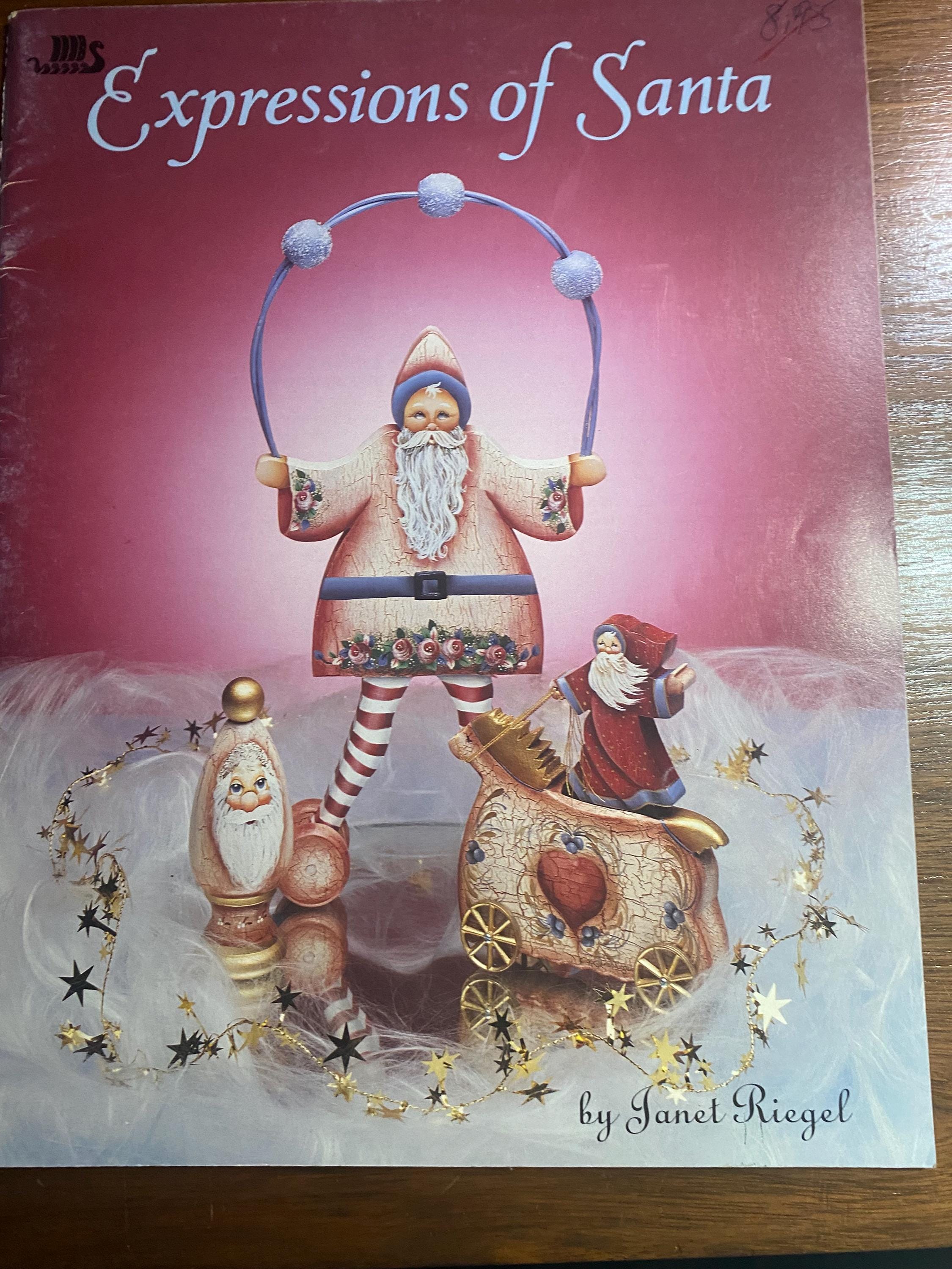 サンタの表情 - クリスマス - ジャネット・リーゲル - 絵画技法 - 1991