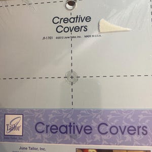 Square 6.5" x 6.5" - June Tailor -  Quilting Shape Template Ruler - Cutting Tool / Aid Plastic - Creative Covers