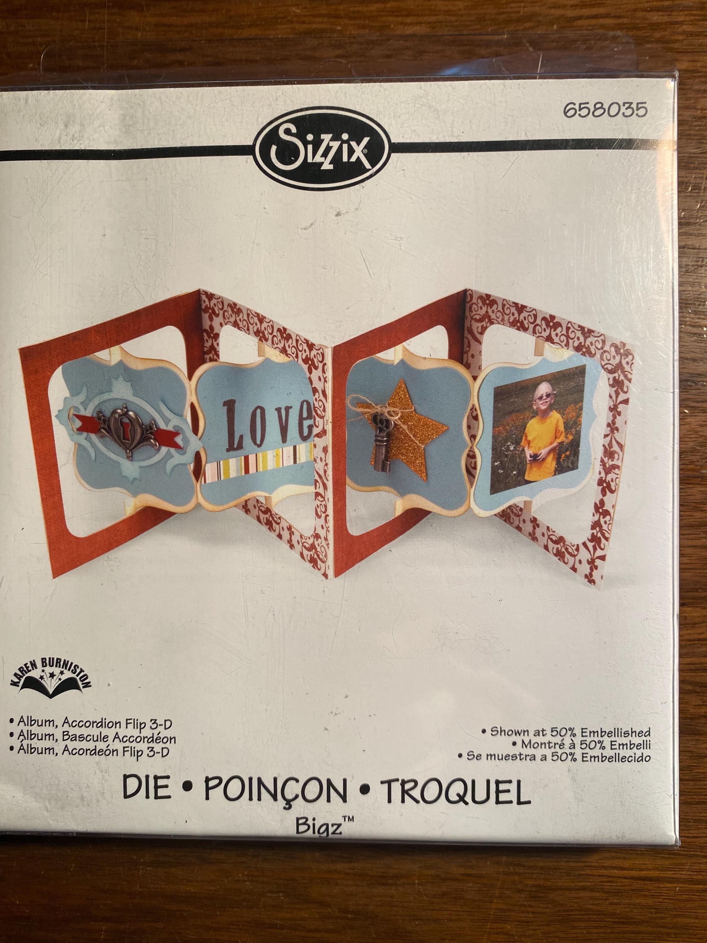 Album Accordion Flip 3-D - Sizzix -for Roller Machine Provo Craft
