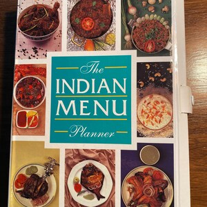 Planificateur de menus indien - Promodini Varma - Livre de cuisine / recettes - 1997 - Meilleures recettes de l'Inde - Épices tandoori cari végétarien