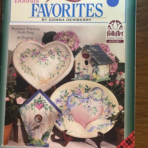 Donna Dewberrys favoriter - Målning i ett penseldrag - 1996 - Tekniker, instruktioner, mönster, färg och dekoration - Bra för nybörjare