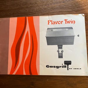 Flavor Twin Outdoor Cooking on Your Gas Grill - Ark -  Barbecue Cookbook (recipes)  c1970 - Picnic Grilling Fun