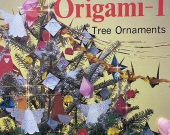 Christmas Origami -1 Tree Ornaments - Folded Papercraft -  Instruction Book - 1985 - Froebel-Kan