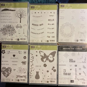Blocs de tampons en caoutchouc Stampin UP - Choisissez le modèle - créations en papier, création d'impressions, fabrication de cartes, idéal pour les enfants -