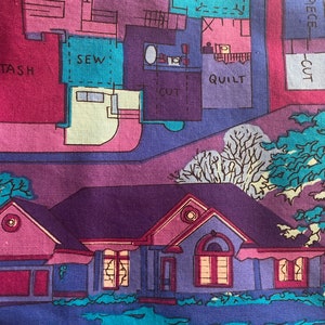 Huisontwerp stof - Huisinrichting - Blauw/paars - Sheryl Roy - 36 x 45 inch - Levendige kleuren