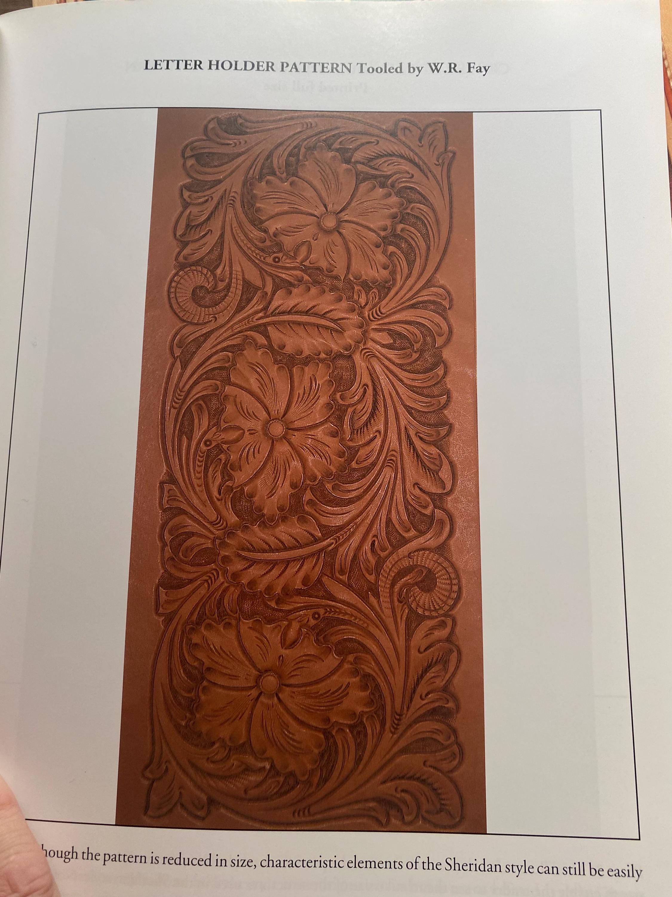 Sheridan Style Carving - Art Craft Leather - Bill Gardner