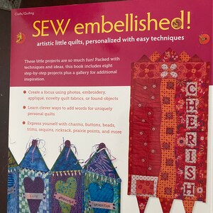 Sew Embellished Artistic Little Quilts, Personalized Cheryl Lynch 2012 ...