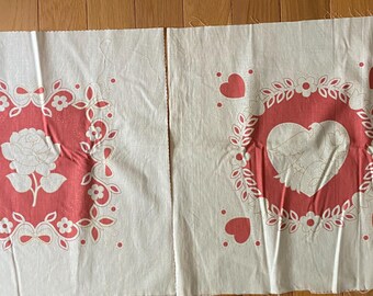 Rose and Dove Fabric PANEL, Embellish with Embroidery or Shadow Quilting - 2 - 16" x 16" pillow / Picture - 1 each
