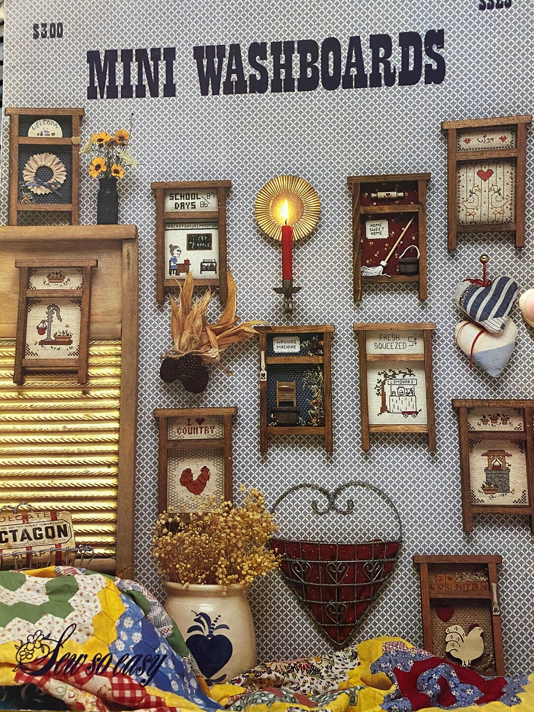 Miniatures Mini Washboards Wanda Mcmurtry Counted Thread Etsy