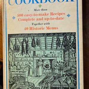 Książka kucharska American Heritage 40 historycznych menu + 500 przepisów - 1969 - America's Cook Book - wczesna / kolonialna kuchnia