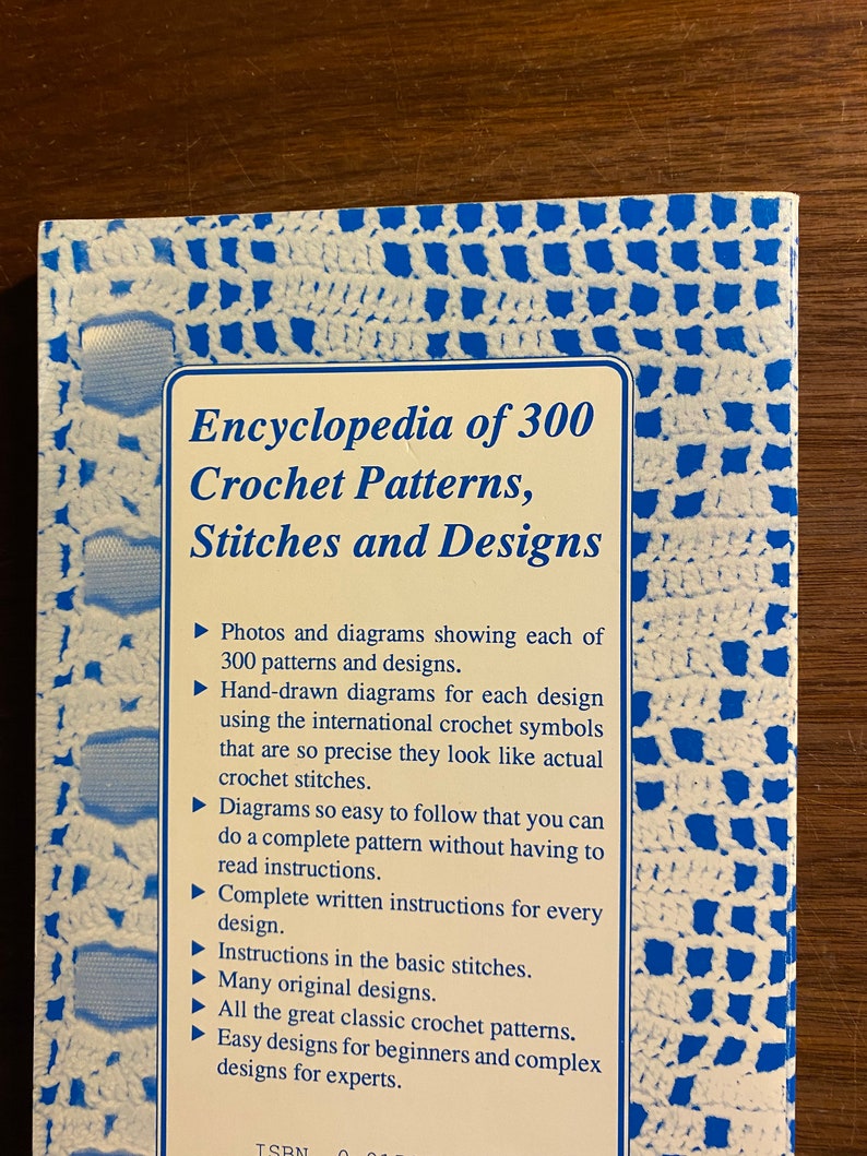 Encyclopedia of 300 Crochet Patterns Stitches & Designs Etsy