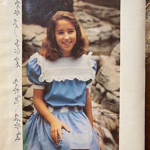 Girl&#39;s Dress &quot;Perfection&quot; Smocked  Pattern  - 1984 - Special Request - Size 12 - Children&#39;s Heirloom Fashion