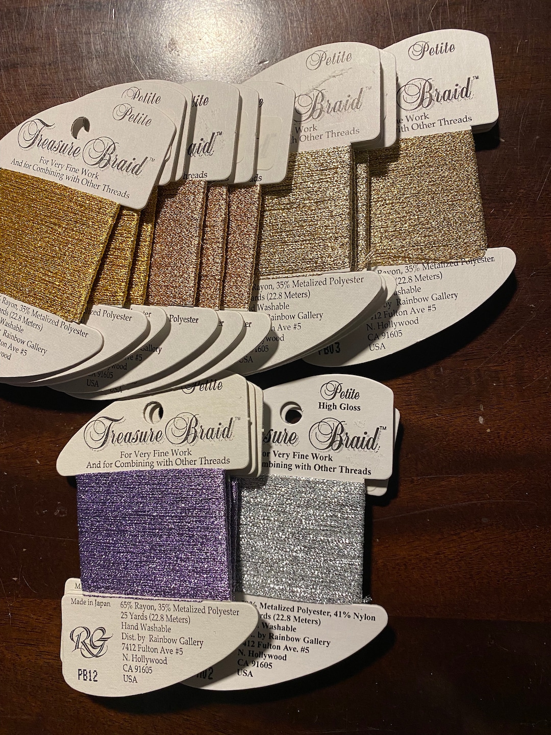 Metallic Specialty Embroidery Thread Floss - Needlepoint, Cross Stitch ...