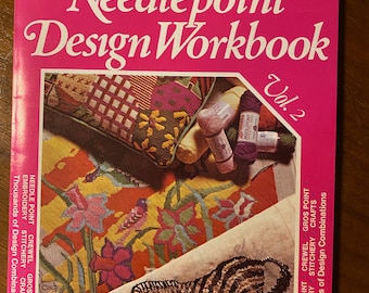 Do It Yourself Needlepoint Design Workbook Vol 2 - 1972 - R Allan - Crewel, Gros Point, Embroidery, Stitchery, 1000's Designs Ready for Use