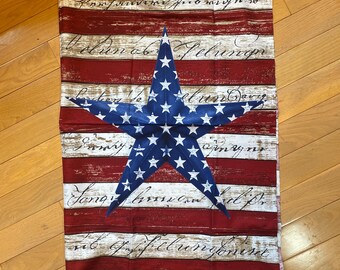 Bandera americana Liberty con estrellas y rayas para colgar, para pared, para colcha, etc. - 58 x 112 cm - Americana Rojo Blanco Azul