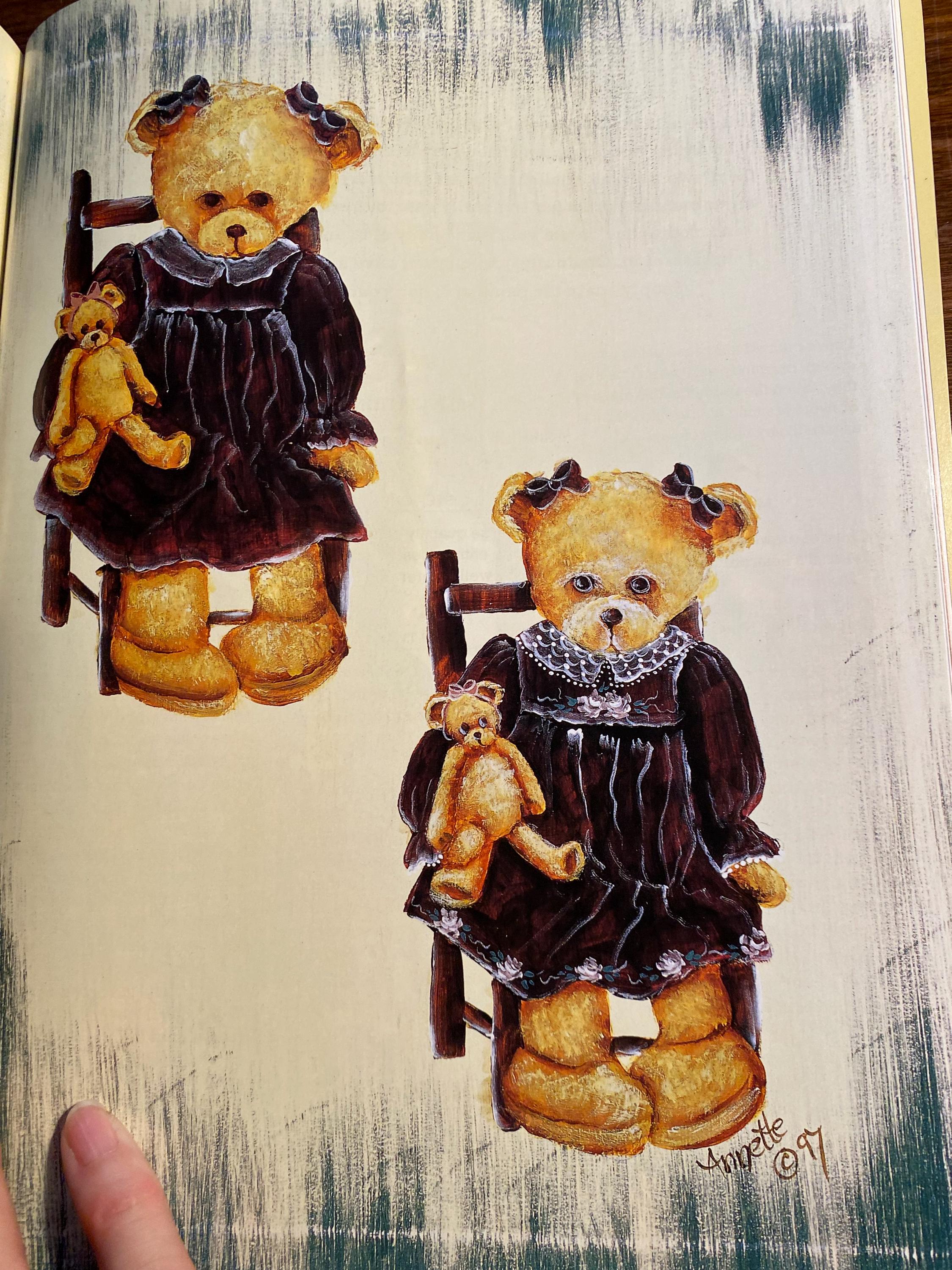 Creative Handpainted Bears - Annette Stevenson - 1998 - Folk Art