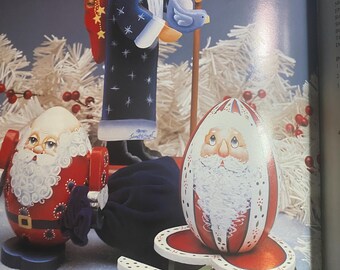 サンタの表情 - クリスマス - ジャネット・リーゲル - 絵画技法 - 1991