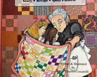 The Tortilla Quilt Story Recipe & Quilt Pattern  -  Pieced Patchwork Quilt Patterns - Jane Tenorio Coscarelli - 1996 -
