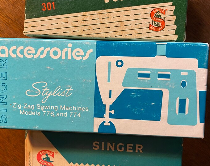 Singer Sewing Machine Attachments in Original Box Choose Etsy