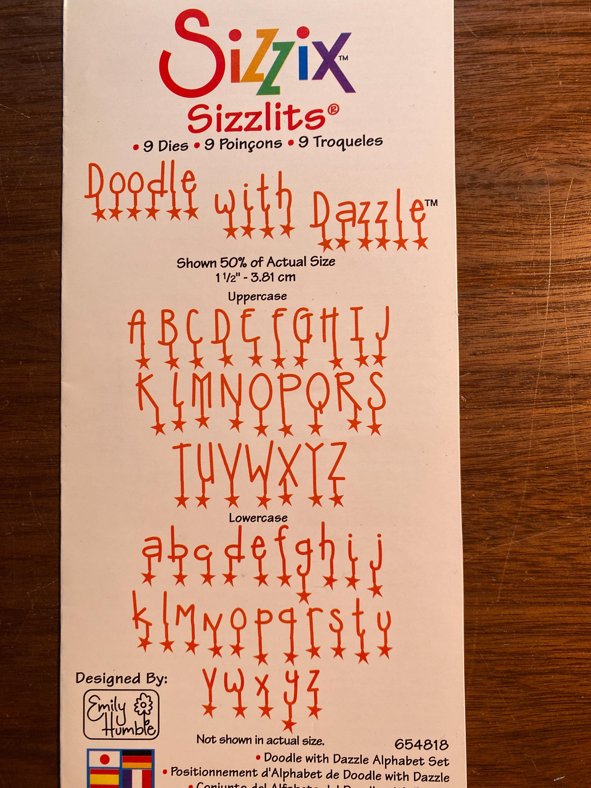 Sizzix alphabet set - Etsy 日本