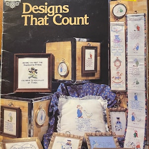 Disegni che contano detti disegni a punto croce Modelli tracciati - Gloria / Pat - 1978 - Sun Bonnet Bambini / Angeli ecc