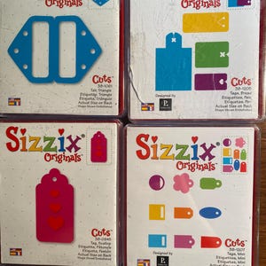 Tags / Tabs Pick Sizzix Cuts - Für Roller Machine Provo Craft - Papierdruck /Kartenherstellung - Rot Original / Bigz