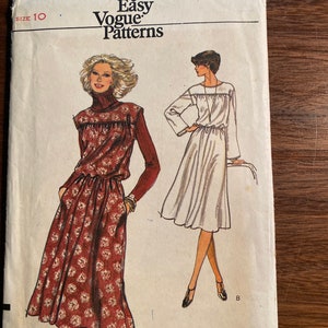 Misses 8 PIECEs DRESS Very Easy Vogue  9870 Pattern  (uncut)  Size 10