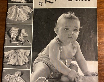 Crochet à la main par Royal Society for Babies - 1948 - Livre 2 - Pulls, Robe, Couvertures, Bonnets - Modèles / Instructions
