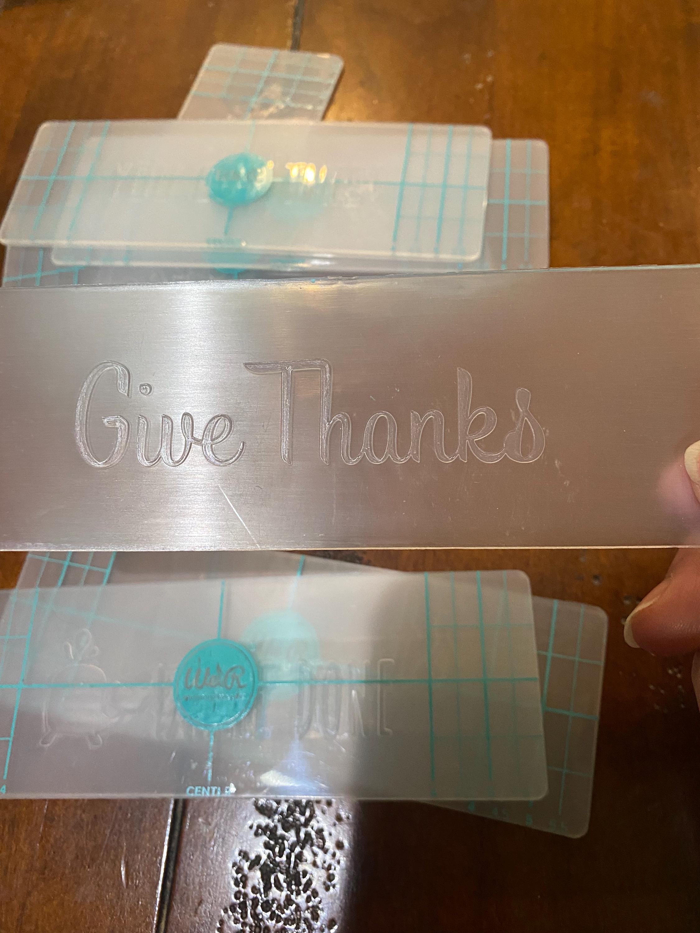 We R Memory Keepers Pick: Saying / Words Embossing Folder 6" X 2 ...