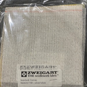 Lona entrelazada - Tela de punto de cruz de hilo contado Zweigart, Aida 8 piezas 5&quot; x 5&quot; - varios colores