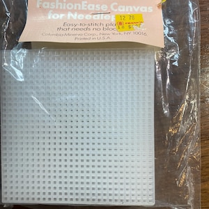 Para bordado con hilo contado, 10 lienzos plásticos perforados de 4&quot; x 4&quot; - Hojas de costura para punto de cruz para posavasos, cajas, etc.