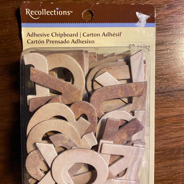 Chipboard Letters - Etsy