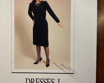 Dresses I -  Machine Knits -  Bonnie Triola - 1984 -  Guide Instructions - Templates - Finishing - Patterns - Set-up etc