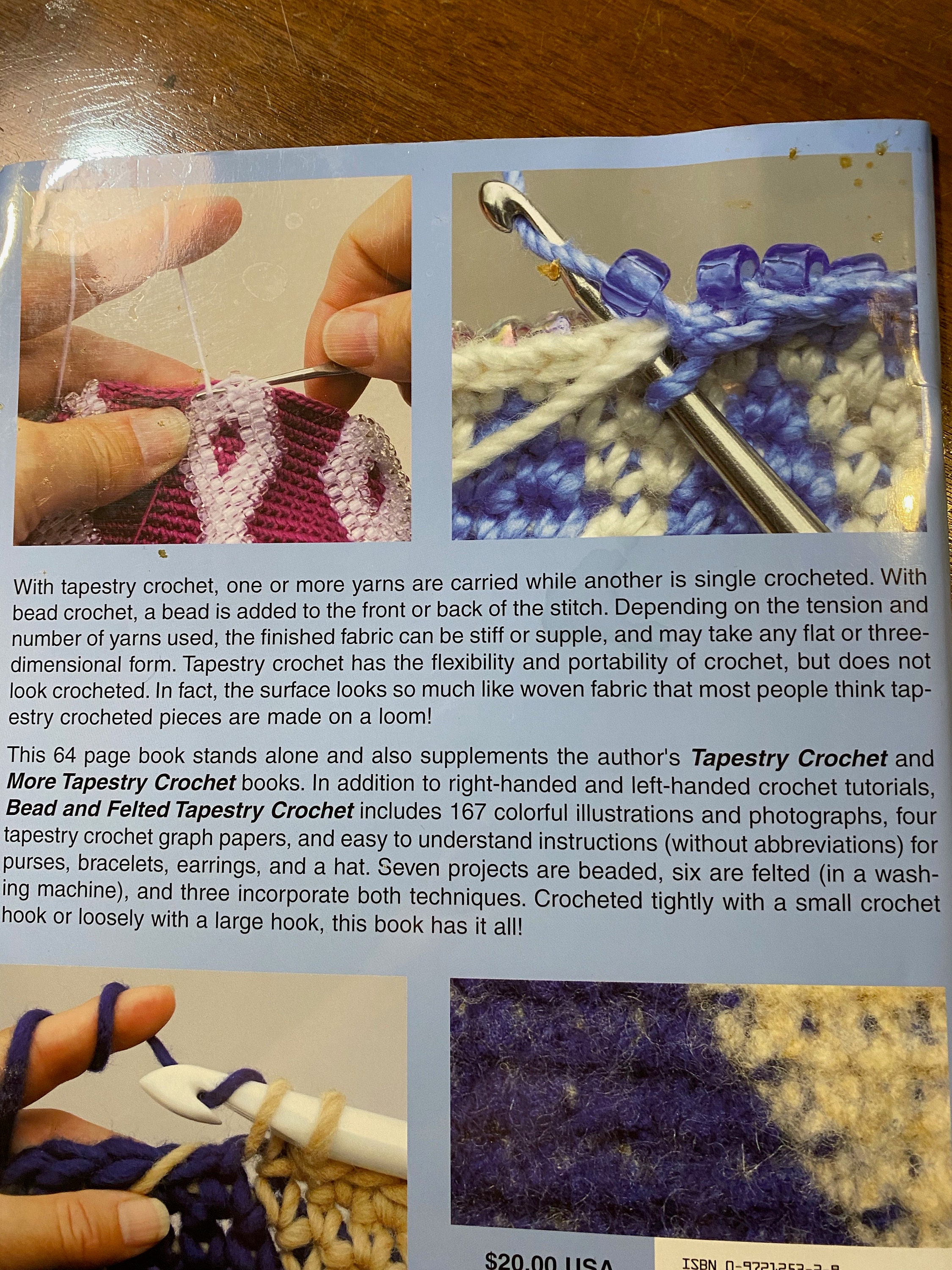 Bead Felted Tapestry Crochet Projects Carol Ventura 2006 Purses Jewelry Bags Hats Etc Etsy Canada