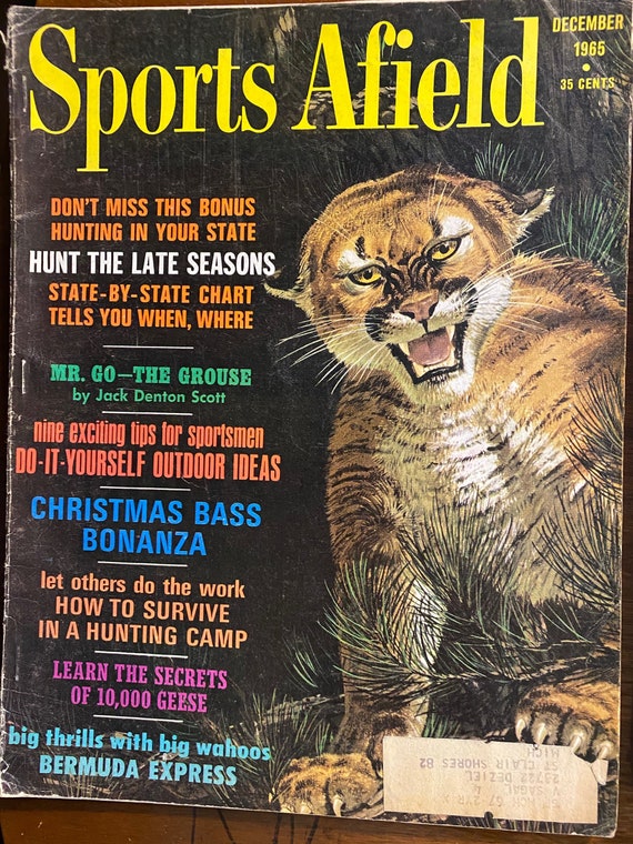 Sports Afield Magazine December 1965 Vintage Hunting and Fishing Stories,  Camping Information, Guide, Techniques Outdoor Activities -  Canada