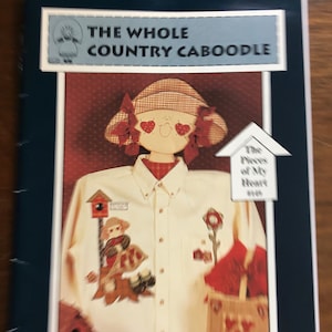 Girl / Birdhouse - The Whole Country Caboodle - Vintage Quilt Pattern -  Quilt Block Pattern -  Appliqué -quilting -  Painting Designs