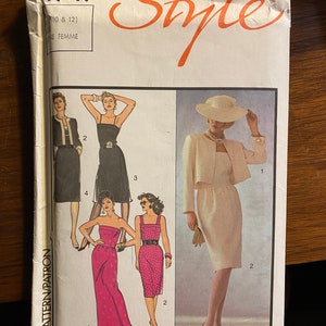 Sun Dress / JACKET  Misses Style Sewing Pattern 4717 - Women&#39;s / Ladies sizes -  8 - 10, 12 (Uncut) -  - 1986
