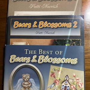 Bears & Blossoms Pick Volume: 2, 3, 6 or Best Of - Patti Norrish - Folk Art Design - Decorative Wood Art Painting Tole Design