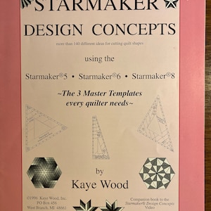 Starmaker Design Concepts - Utilizzo di modelli in plastica per tagliare forme di quilt - Kaye Wood - 1996 -