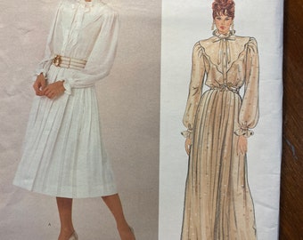 Fräulein Kleid, Vogue Design 2908 Schnitt Emanuel Ungaro (uncut) Größe 12 (Paris Designer Original) Tages- oder Abendgarderobe