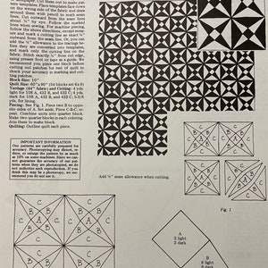 Quilt Block Patterns - Mary Leman -   1980-82 - 10 patterns - Mix and Match in your quilts - No CH8