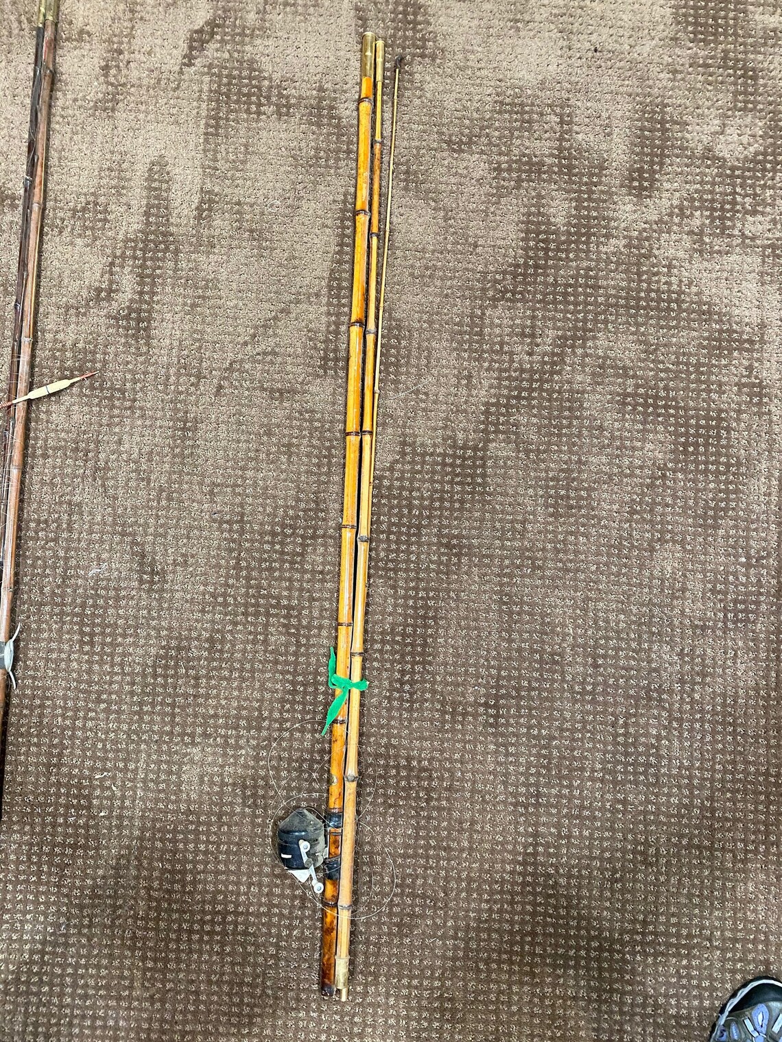 Vintage Light Bamboo Fishing Rod / Pole With Old Zebco 2020 Etsy