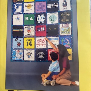 Camiseta con diseño de colcha conmemorativa - Colchas de herencia / Tapices - Patrones de 1997, técnicas de patchwork - Almohadas, tapices y colchas +