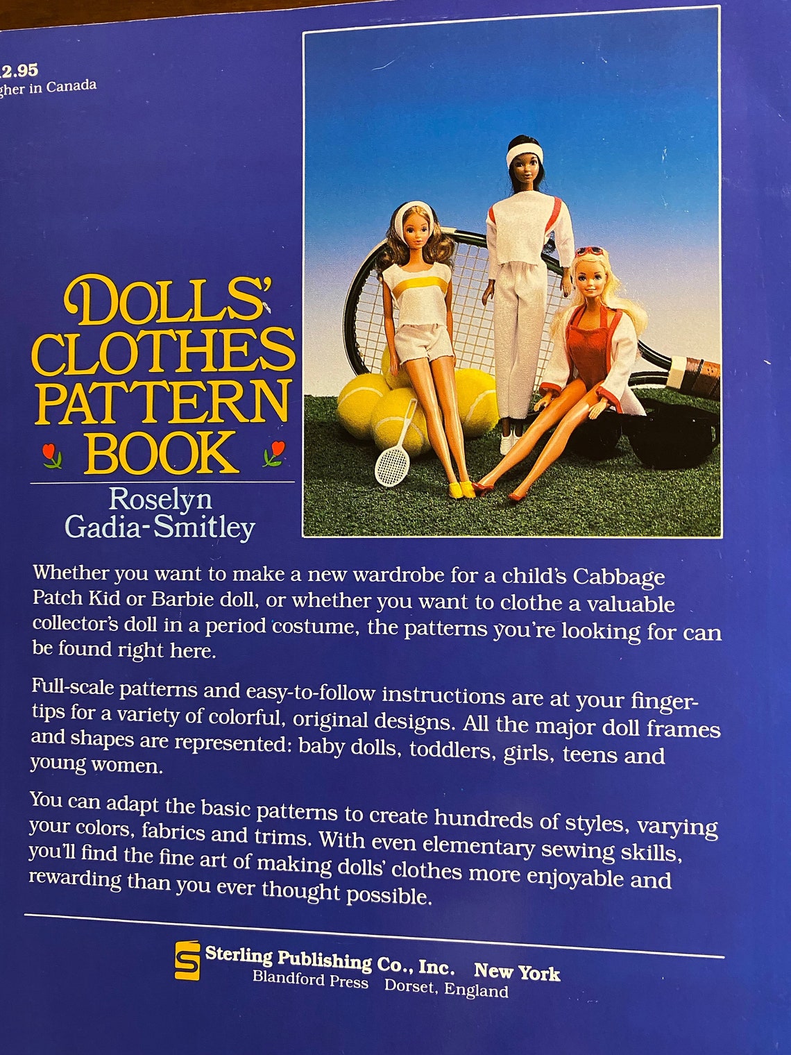 Doll Clothes Pattern Book Roselyn Gadia Smitley 1987 Etsy